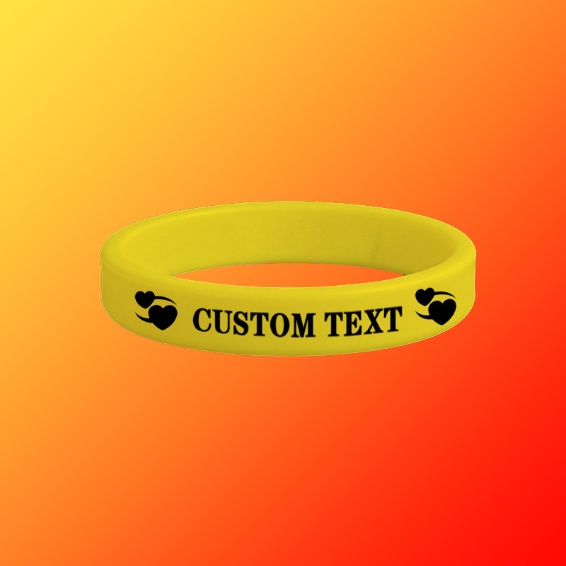 100pcs Custom Silicone Wristbands, Gift for Her